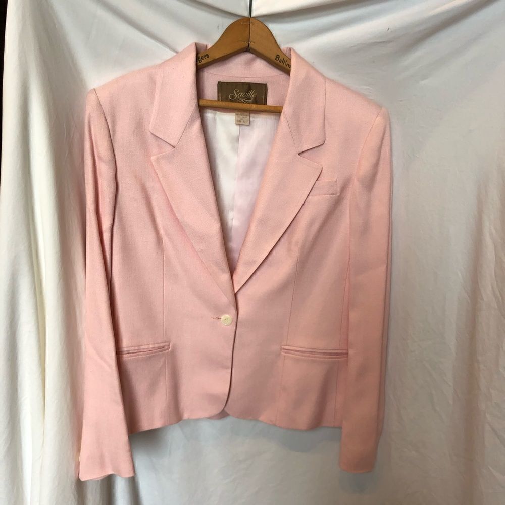 NWOT Vintage Saville Skirt/Blazer Set Pink size 12